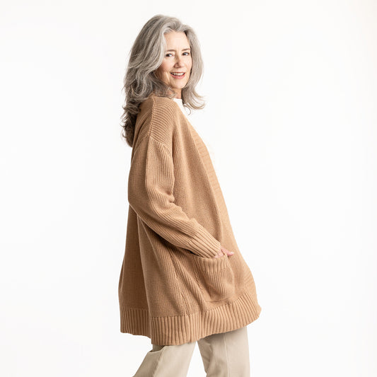 Turmeric Organic Cotton Cardigan Sweater