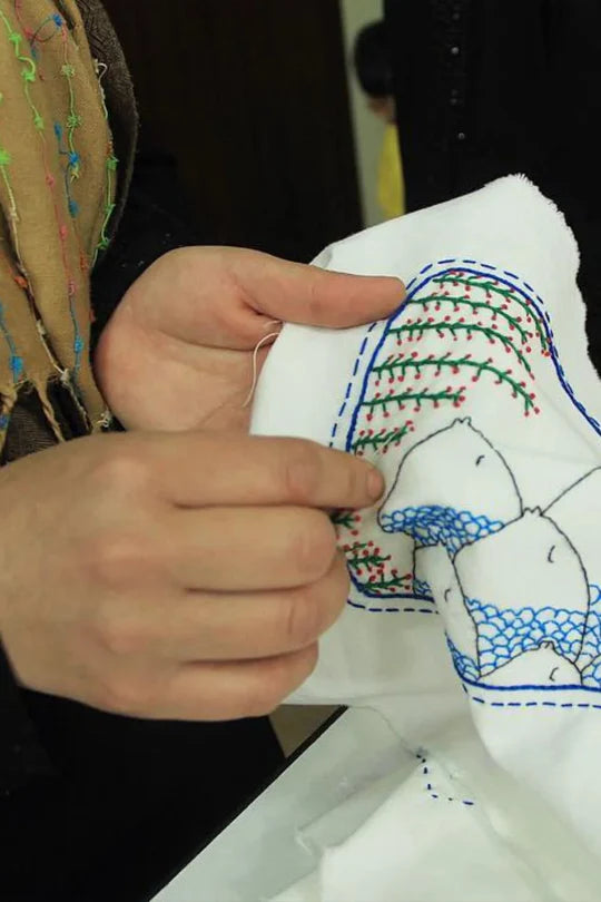 Delicate Dove Ornament, Crafted by Syrian refugees living in Lebanon