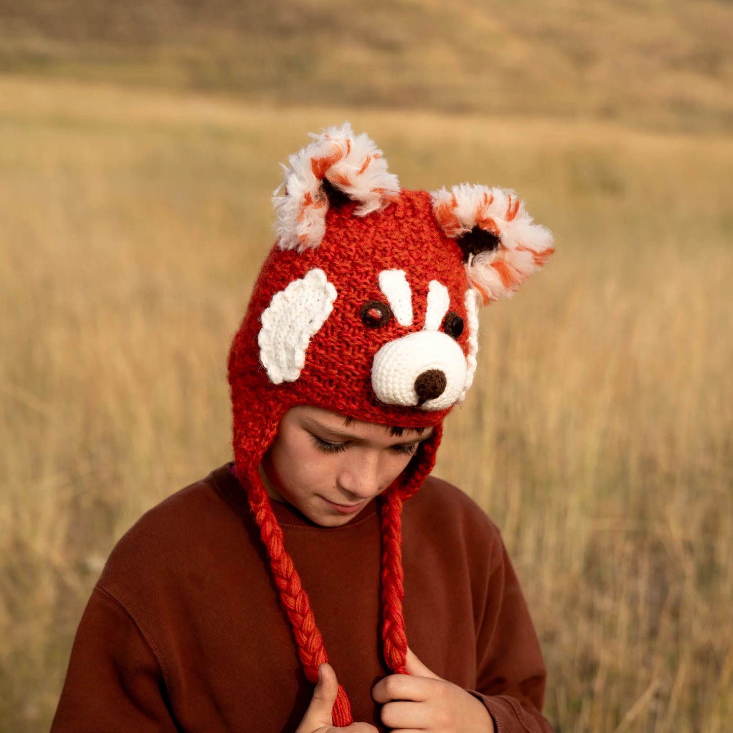 Kids Hand-Knit Animal Hats