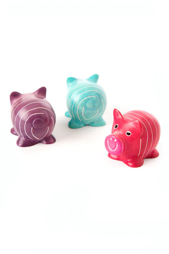 Colorful Soapstone Pig