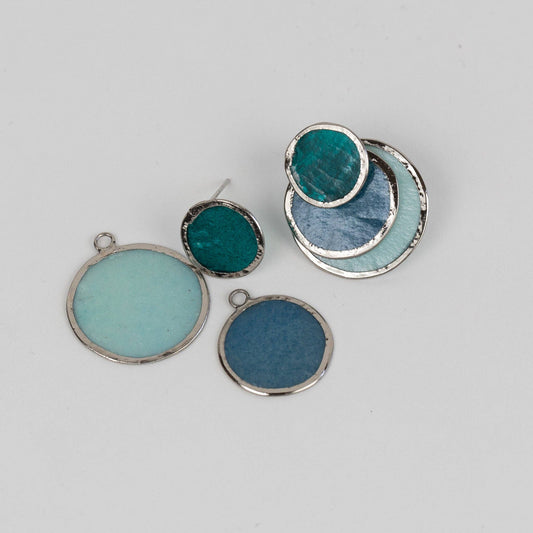 Triple Convertible Capiz Earrings