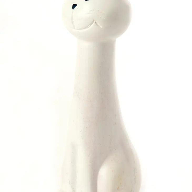 Natural Soapstone Smiling Cat