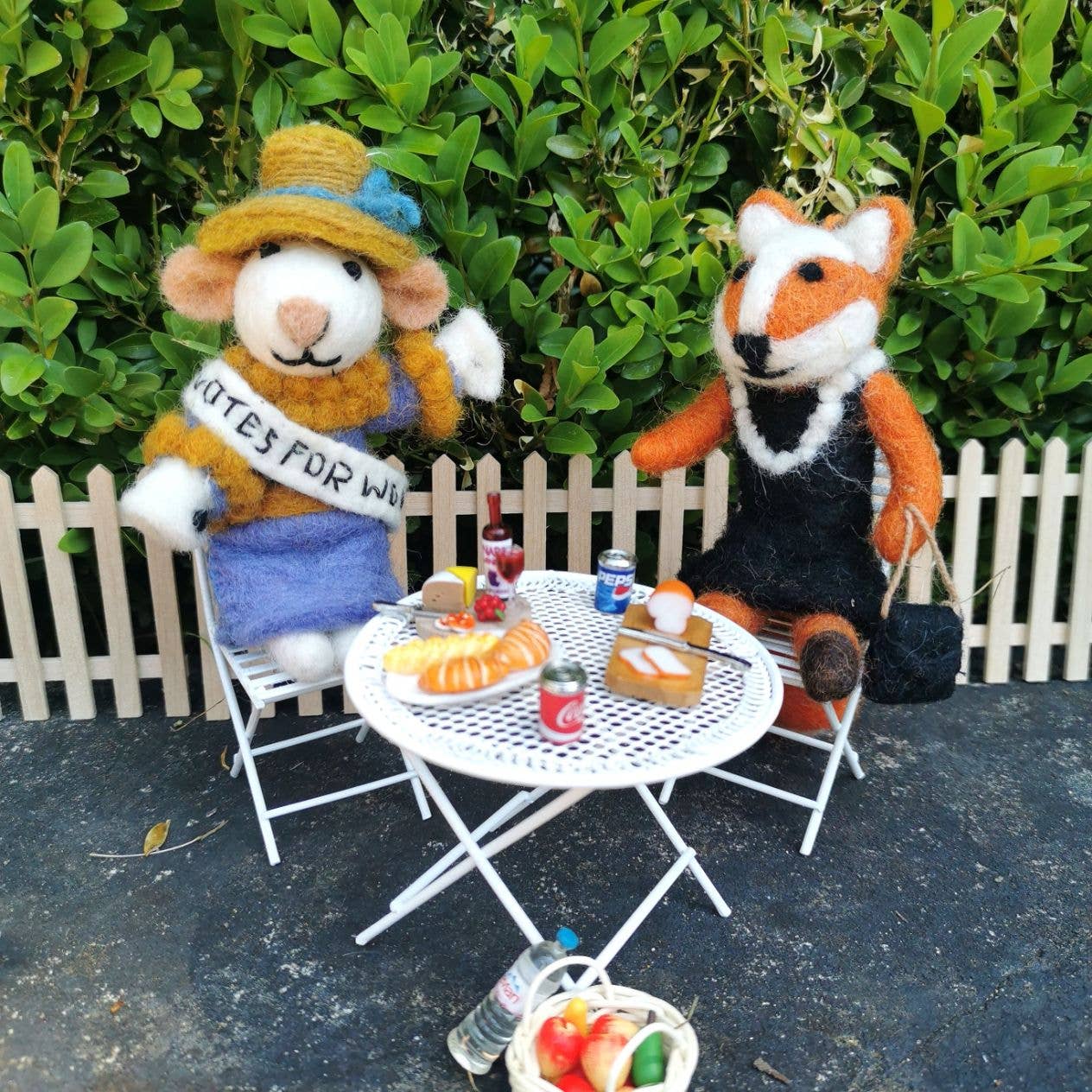 Handmade Felt Emmeline the Suffragette Ornament