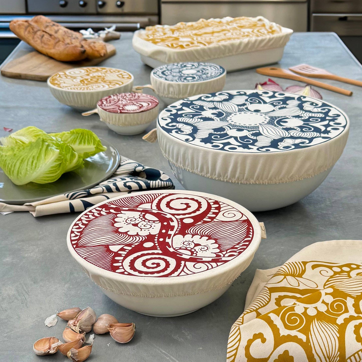 Paradise Small Dish and Bowl Cover Small Set