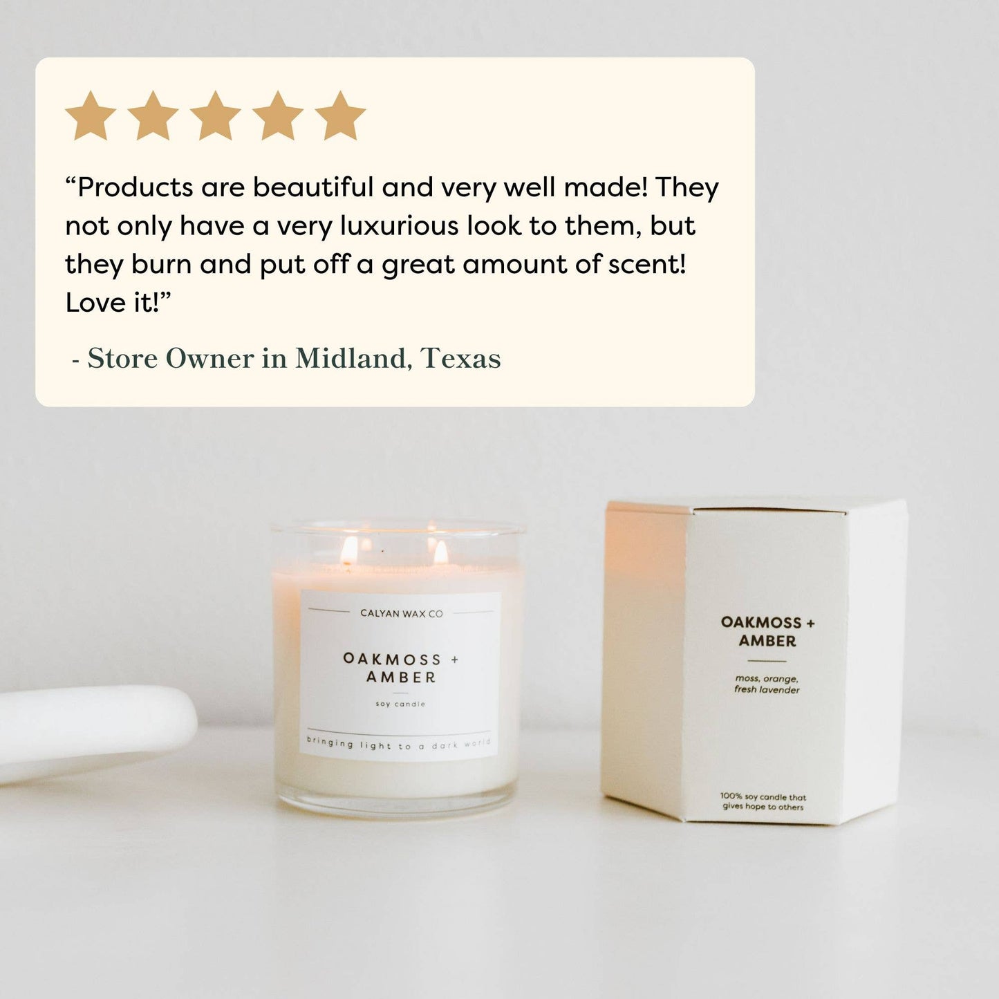 Lavender + Bergamot - Glass Tumbler Soy Candle