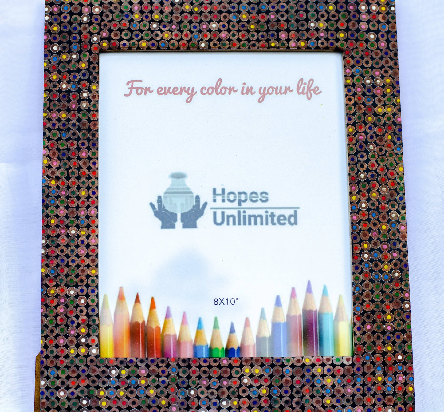 Recycled Pencils Picture Frame: 4 x 6