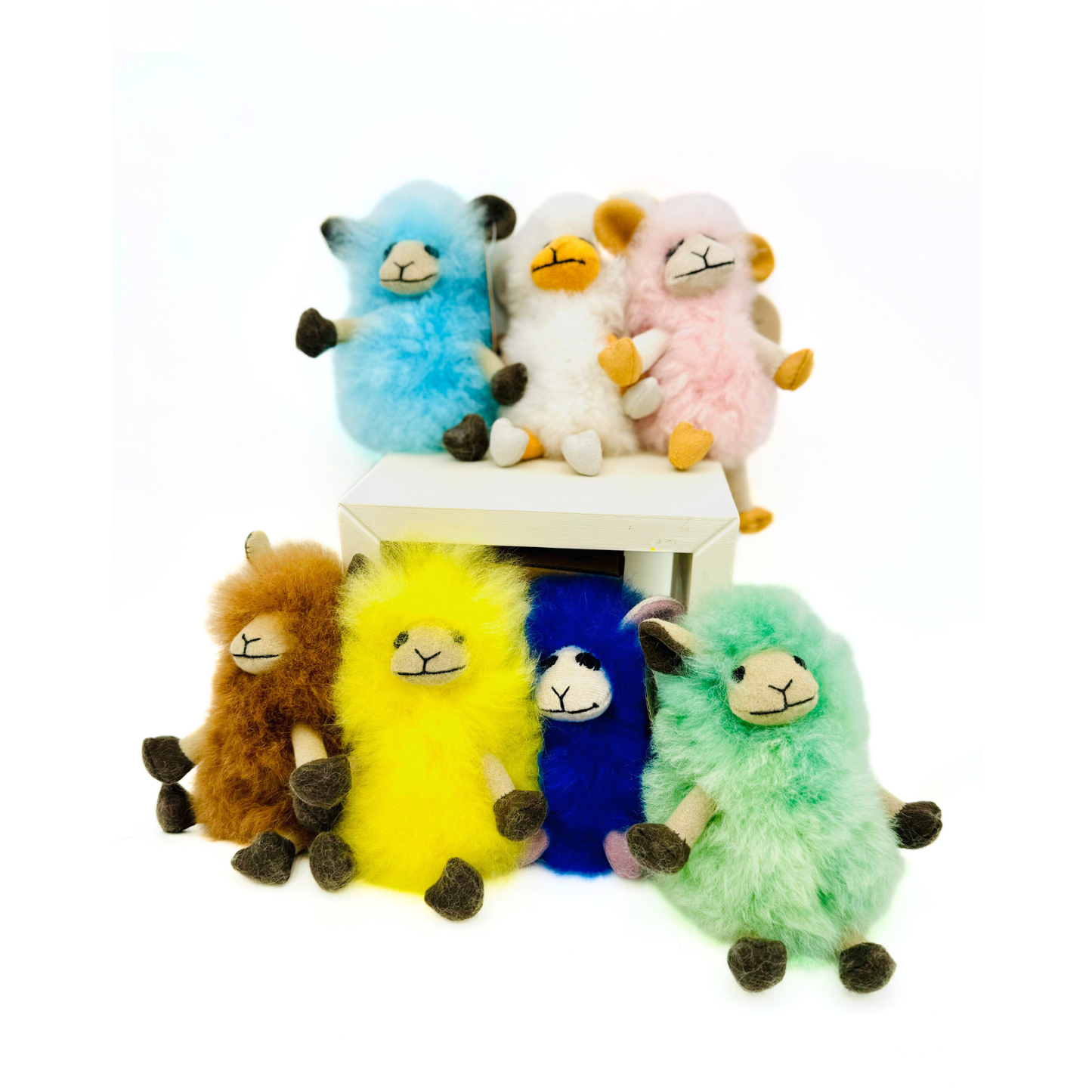 Colorful Alpaca Fur Goat