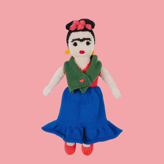 Knit Frida Kahlo Knit Doll