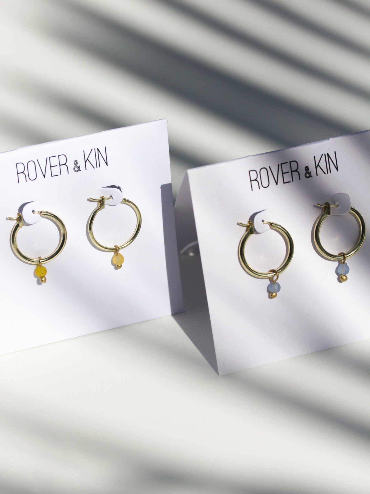 Sunshine Day Sea Glass Huggies