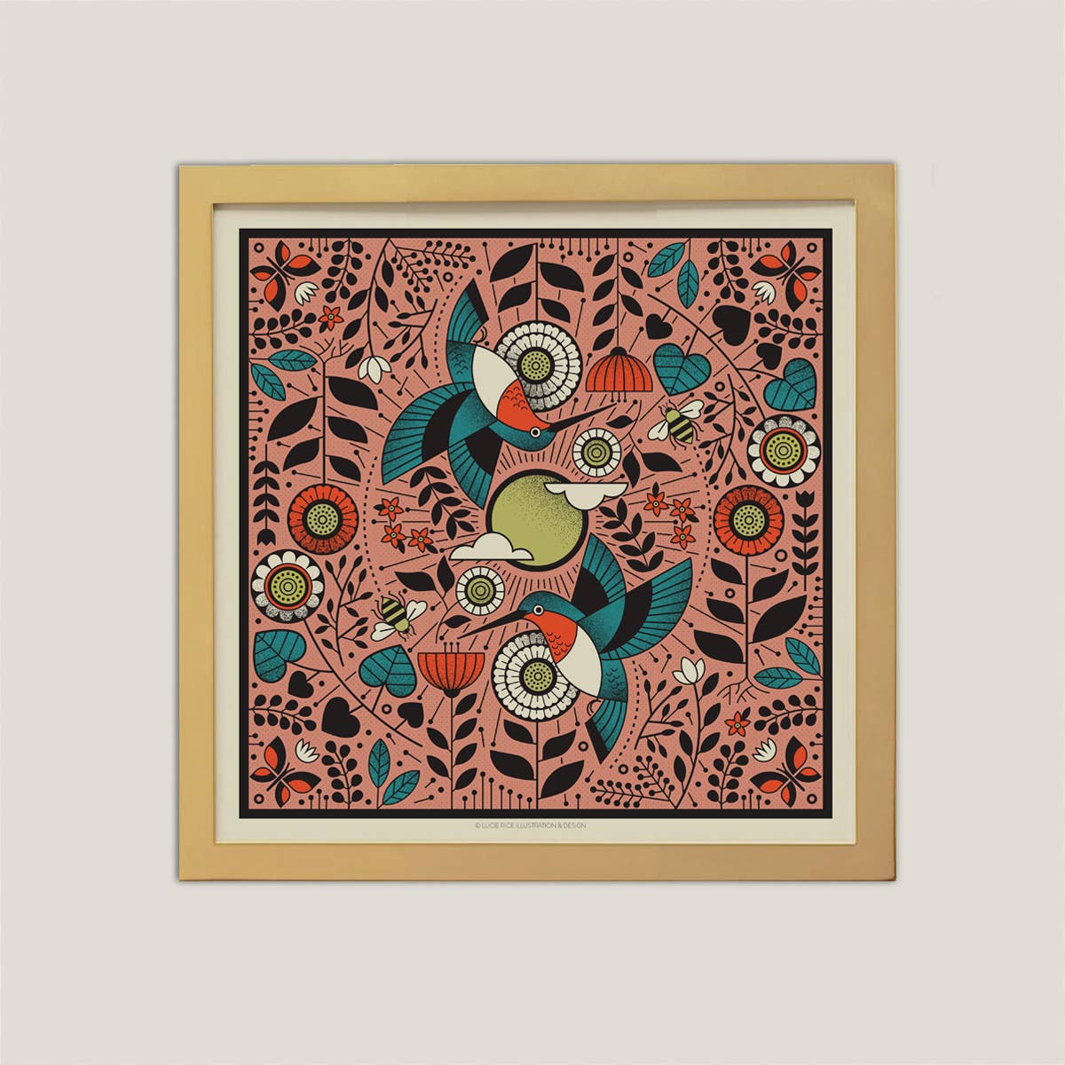 Birds and Bees Art Print