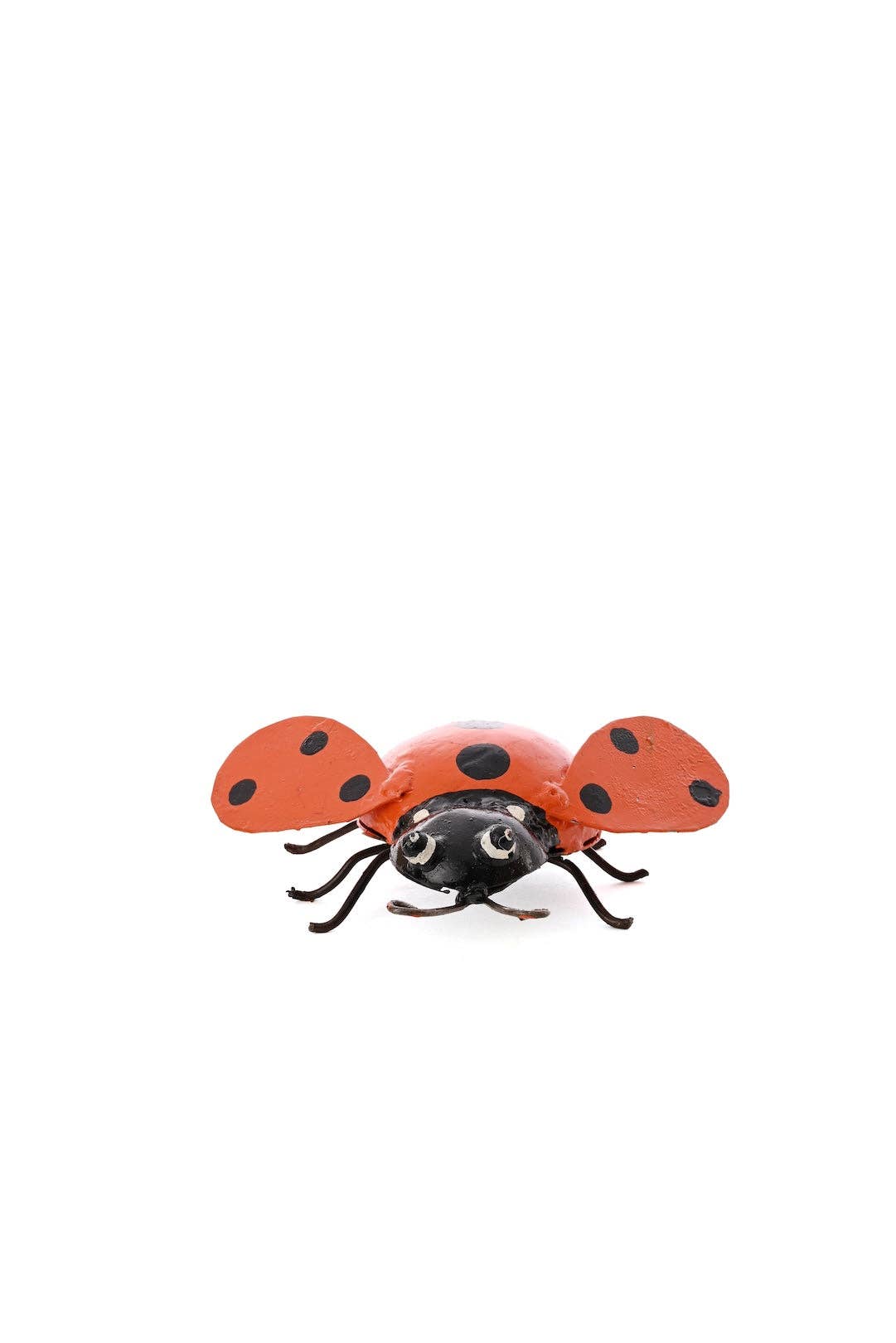 Recycled Metal Ladybug Sculpture
