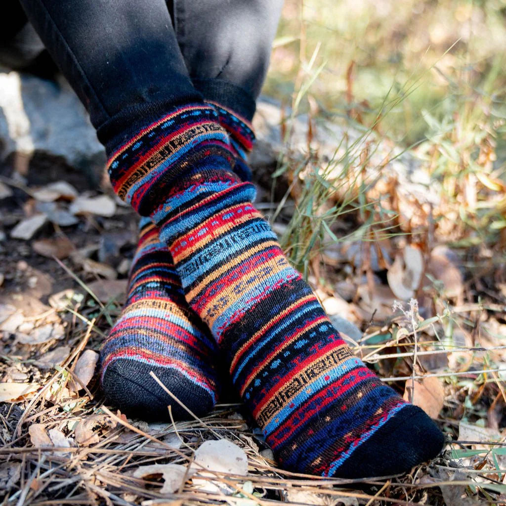 Andean Black Socks