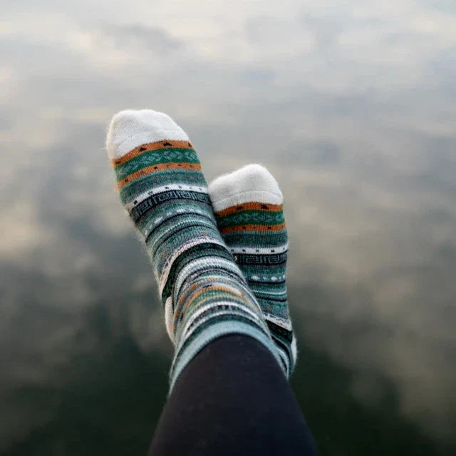 Andean Teal Socks