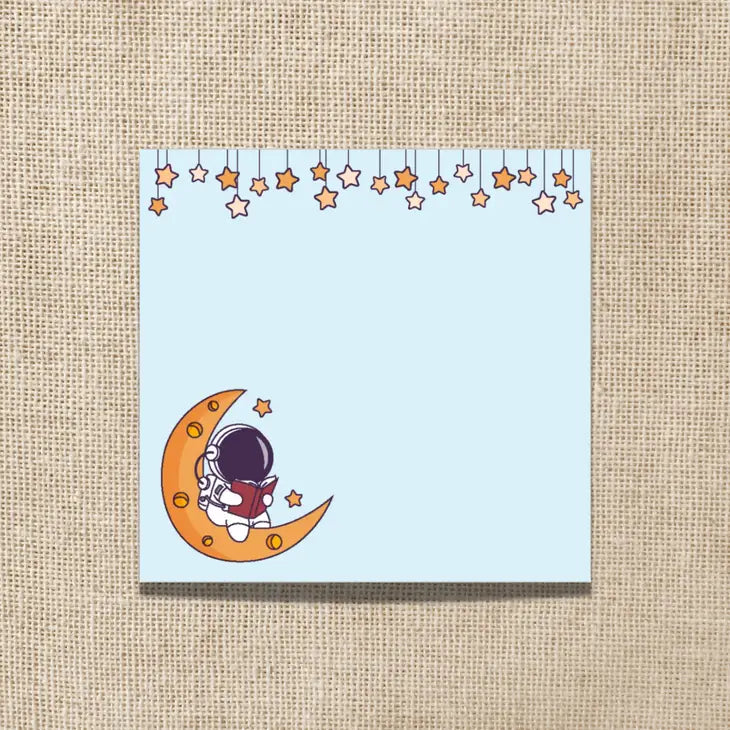 Reading Astronaut Sticky Notes