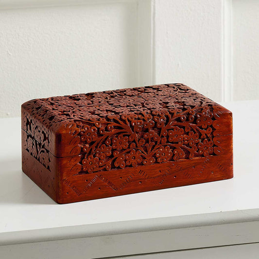Large Floral Trinket Box