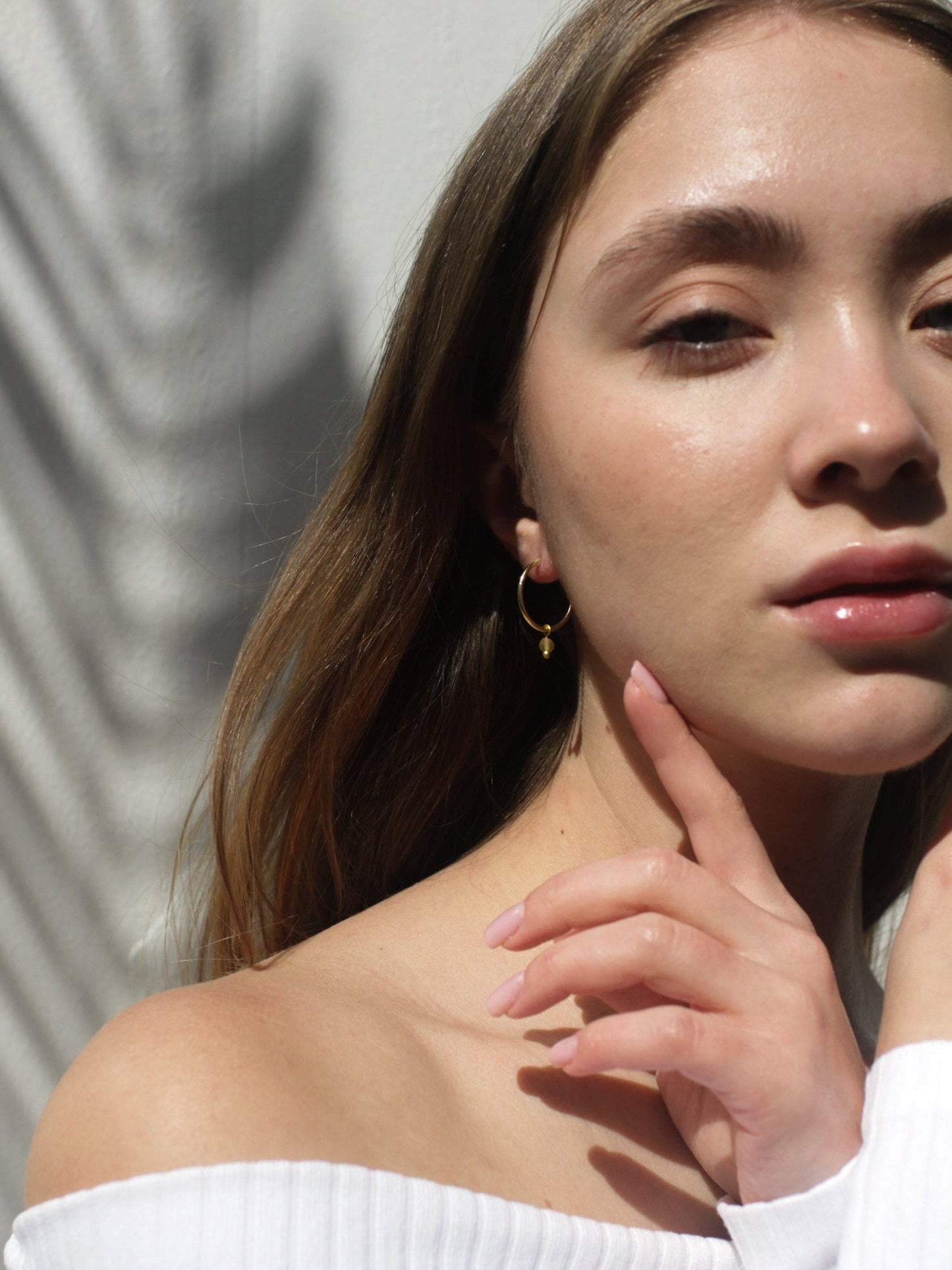 Sunshine Day Sea Glass Huggies