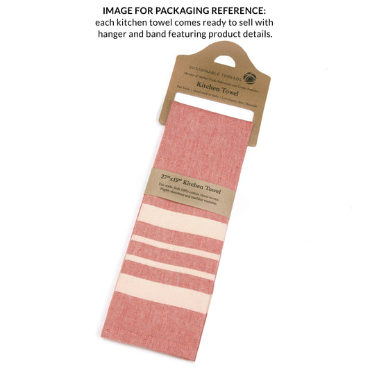 Handwoven Parsley Cotton Kitchen Towel