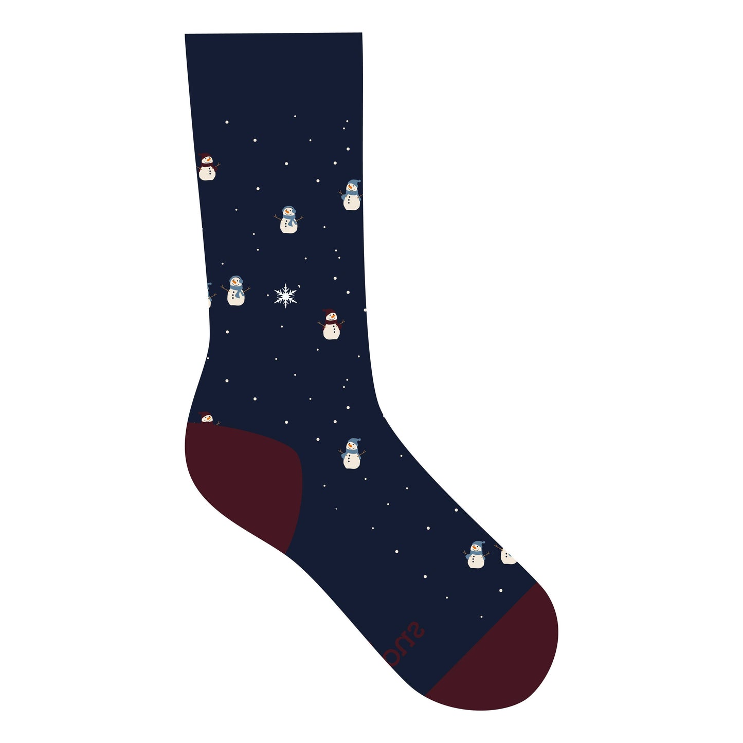 Socks that Give Water (Navy Snowmen)