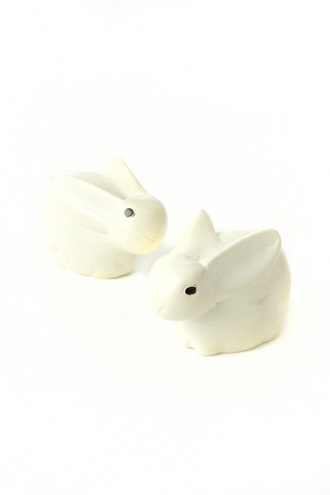 Natural Soapstone Baby Bunny Rabbits