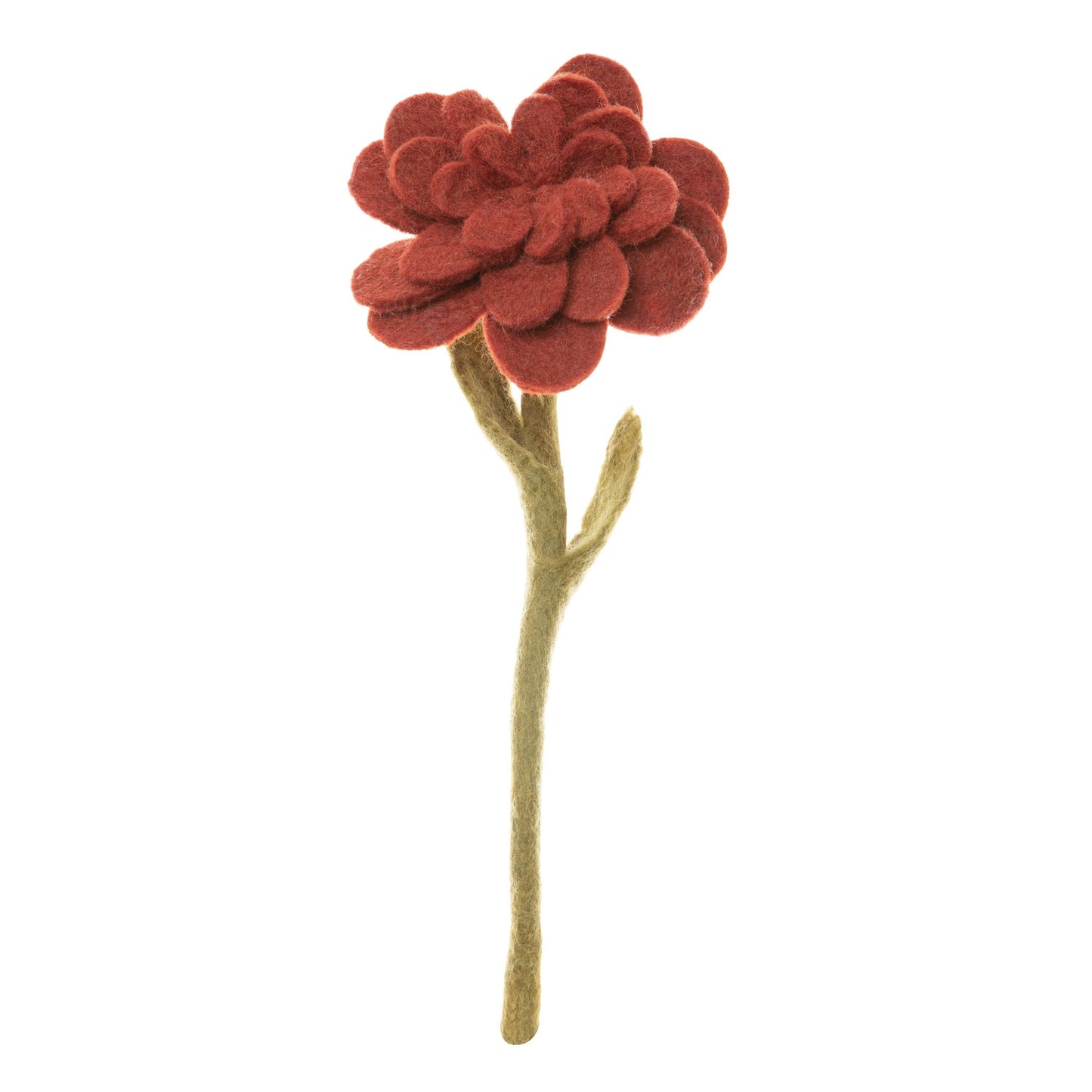 Felt Rust Zinnia Flower