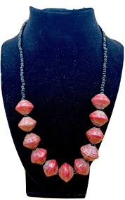 Colorful Paper Bead Necklace