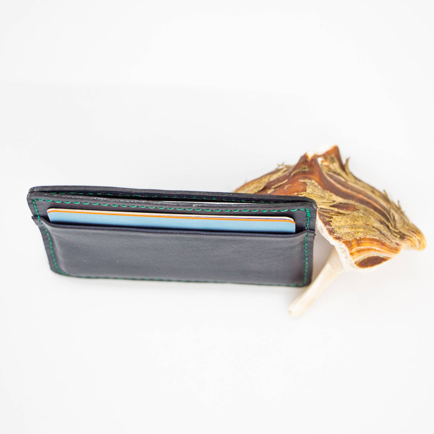 Deep Ocean Leather Card Wallet