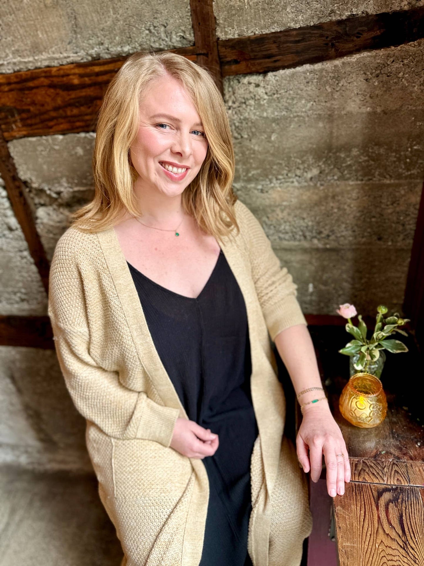 Round Faceted Sea Green Glass Pendant