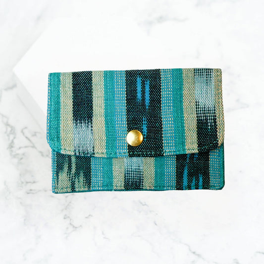 Guatemalan Card Wallet: Green Jaspe
