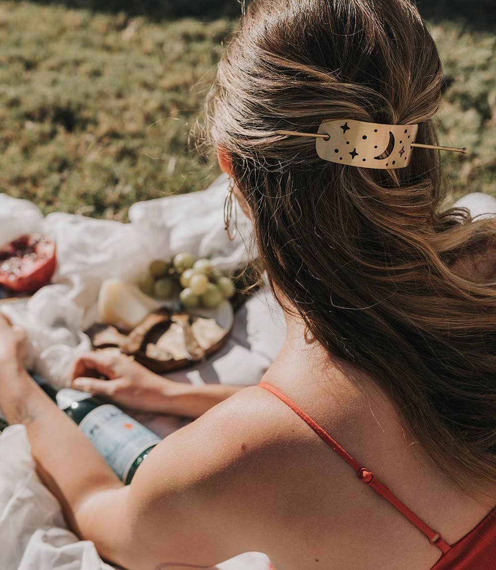 Nakshatra Celestial Hair Slide with Stick