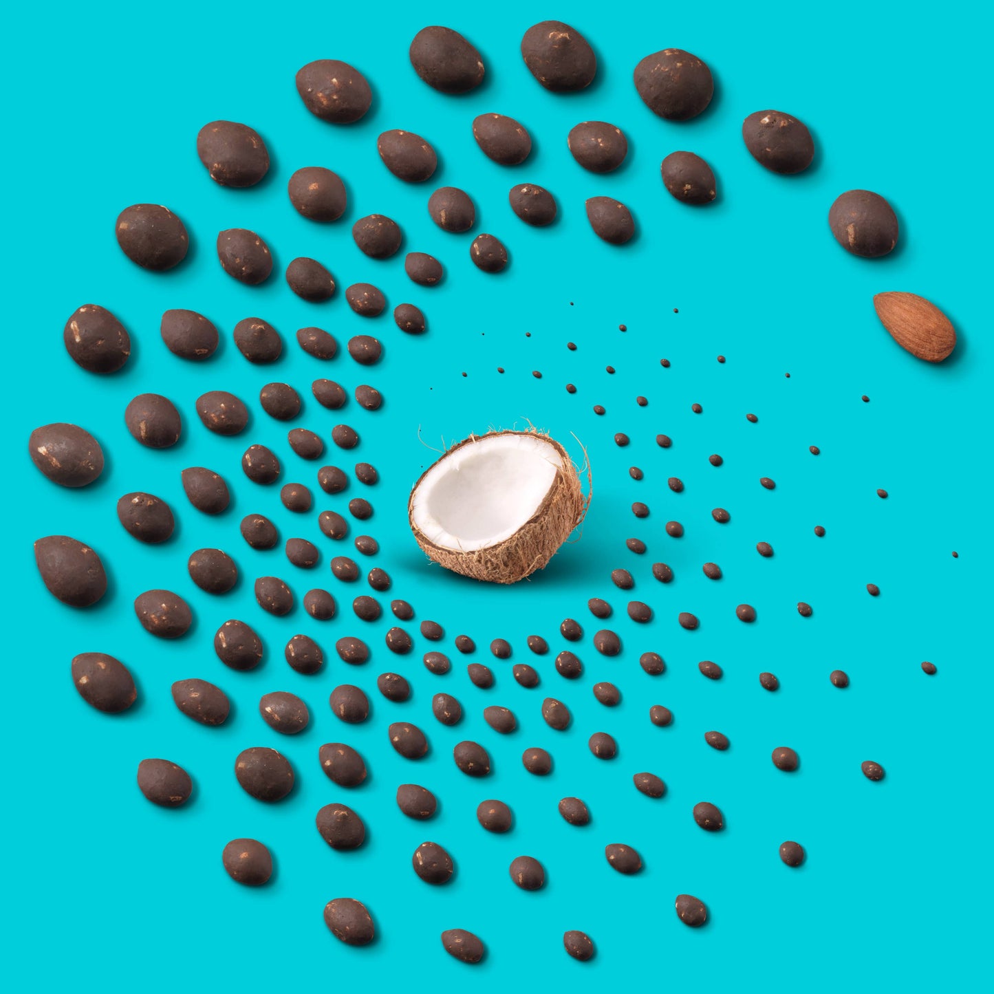 Dark Chocolate Coconut Covered Almonds