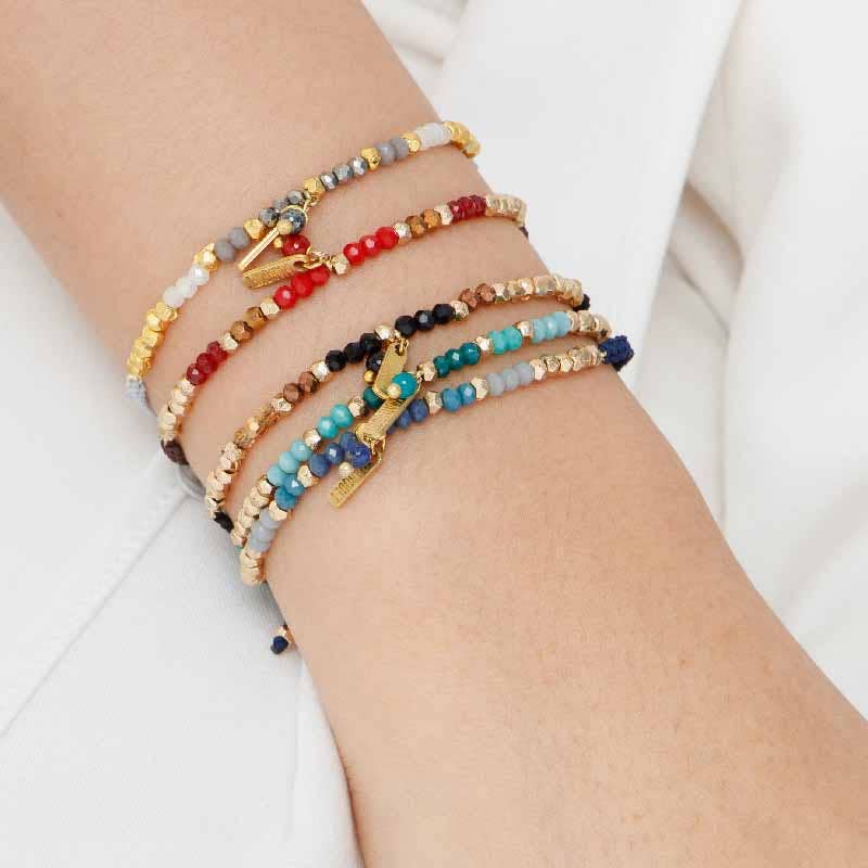 Cranberry Erin Sliding Knot Bracelet