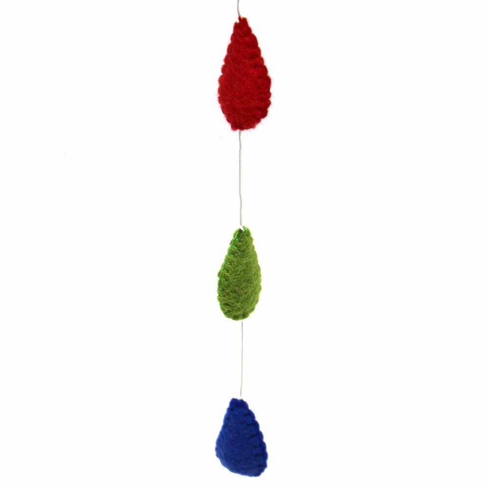 Colorful Raindrops Baby Nursery Felt Mobile
