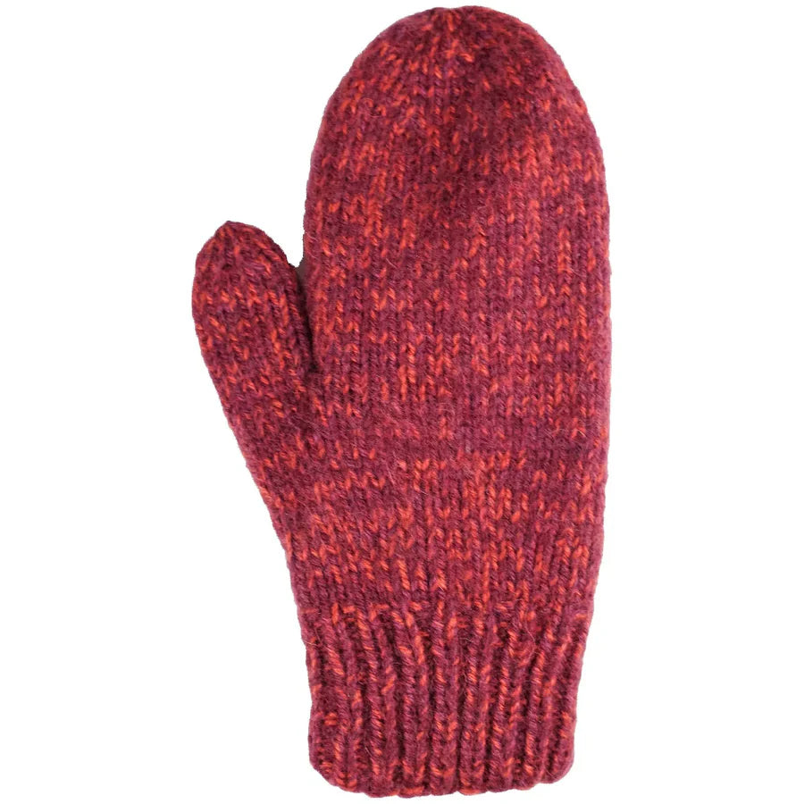 Hand Knit Blended Mitten