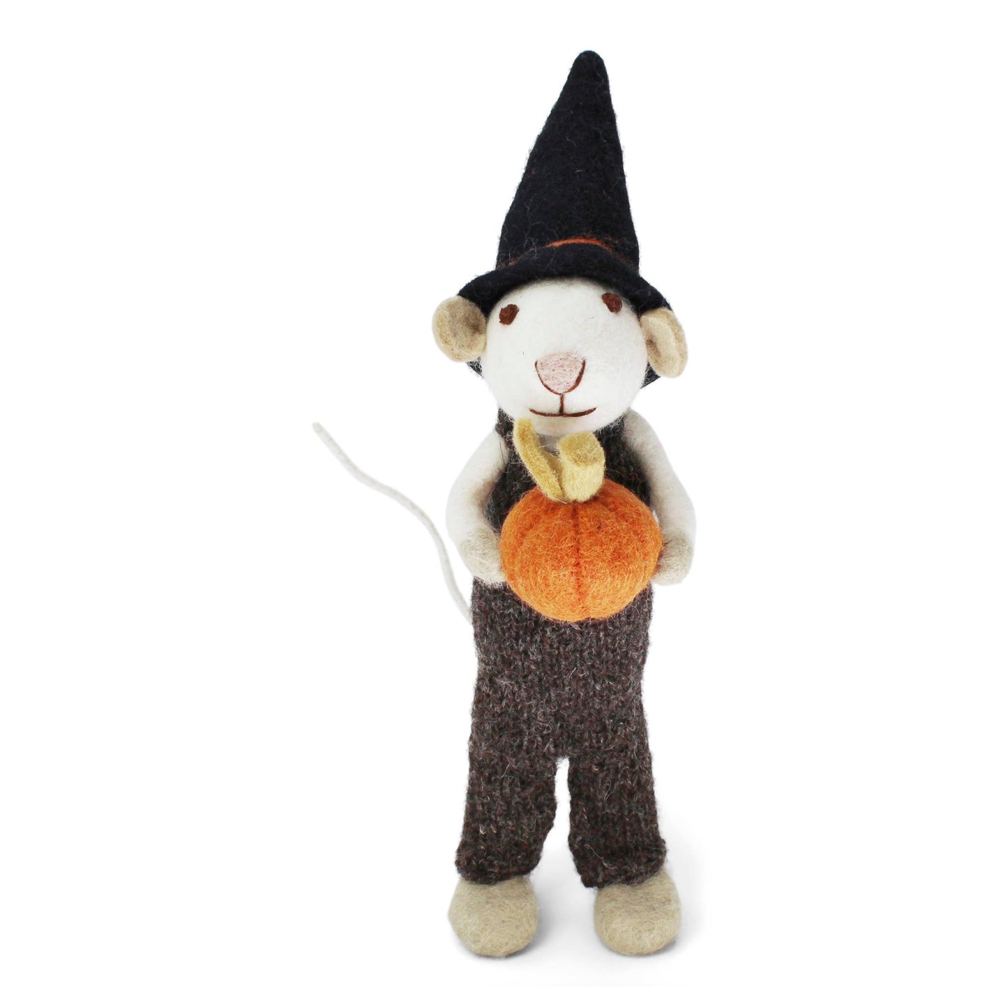 Boy Pumpkin Mouse Figurine
