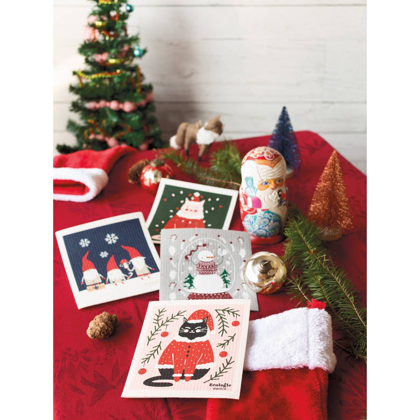 Snowfolk Swedish Dishcloth