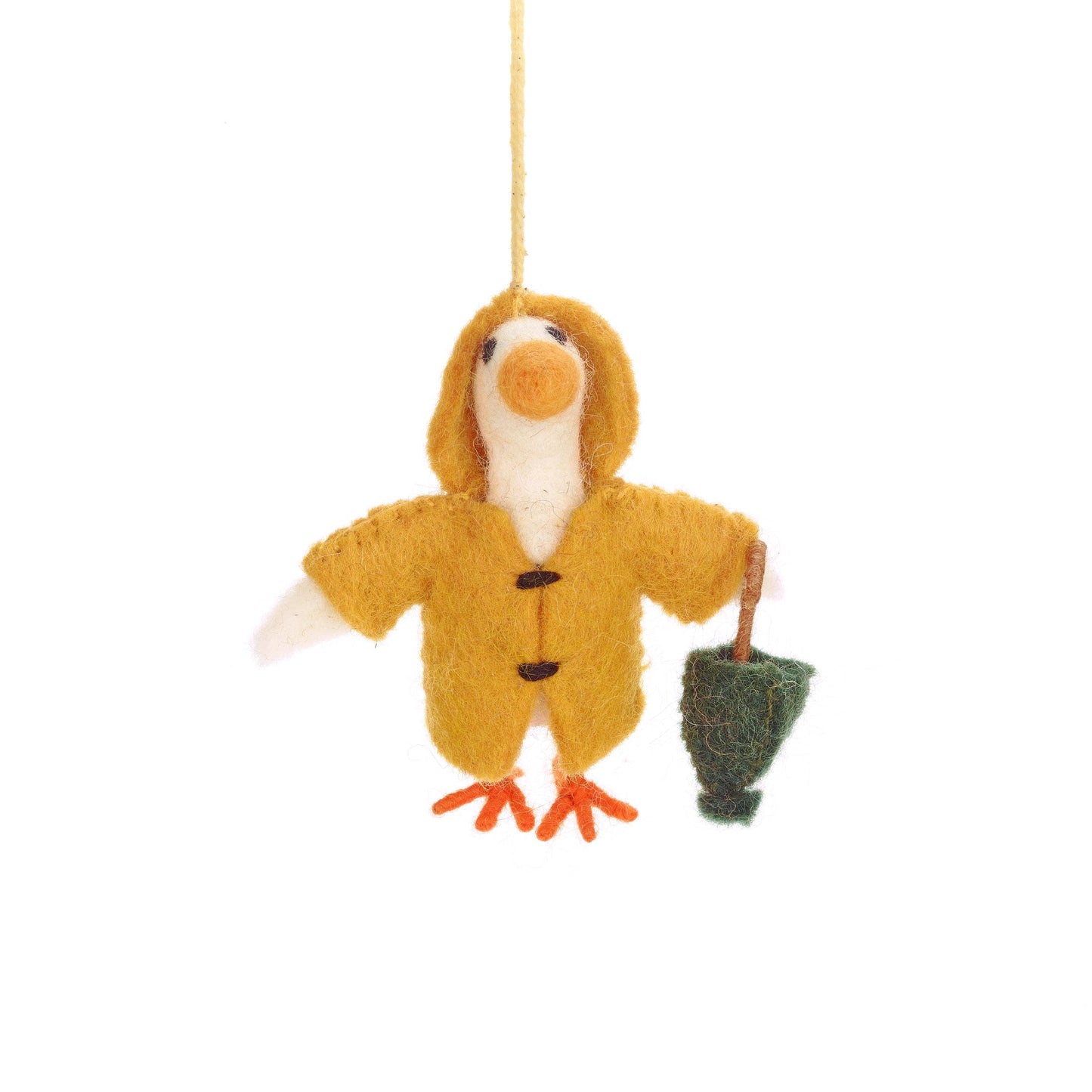 Handmade Felt Puddles the Goose Ornament