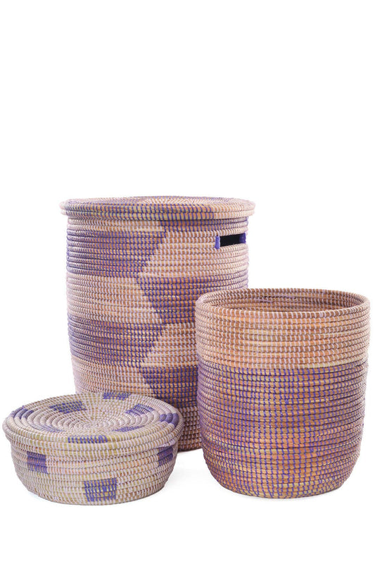 Lavender Fields Woven Baskets