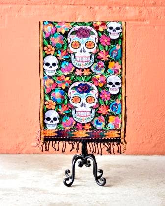 Sugar Skull Table Runner 50"