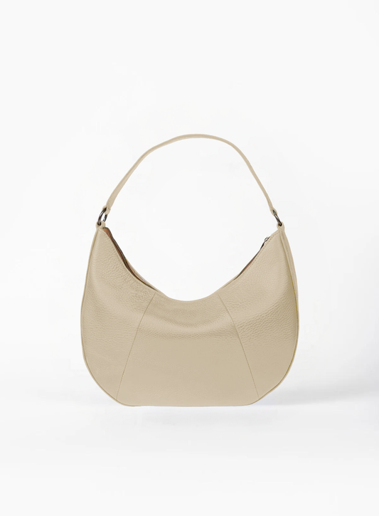 Bone Saddle Leather Shoulder Bag