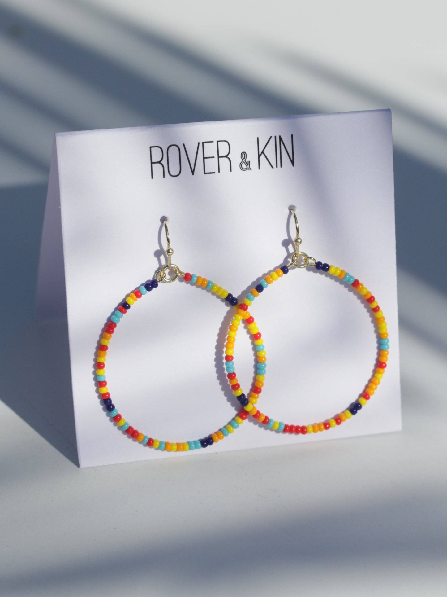 Confetti Glass Beaded Hoops
