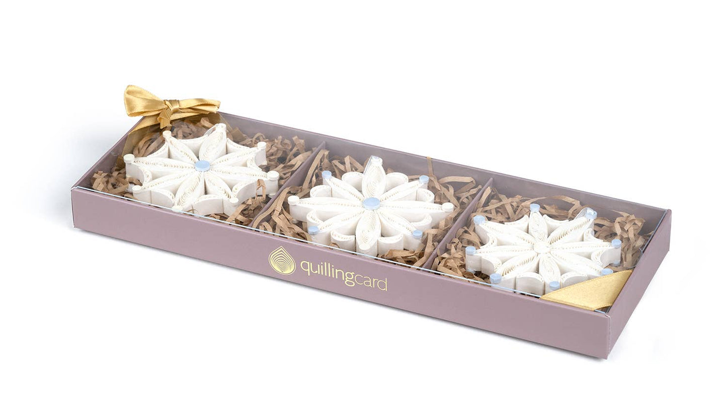 Quilled Snowflake Ornaments Box Set