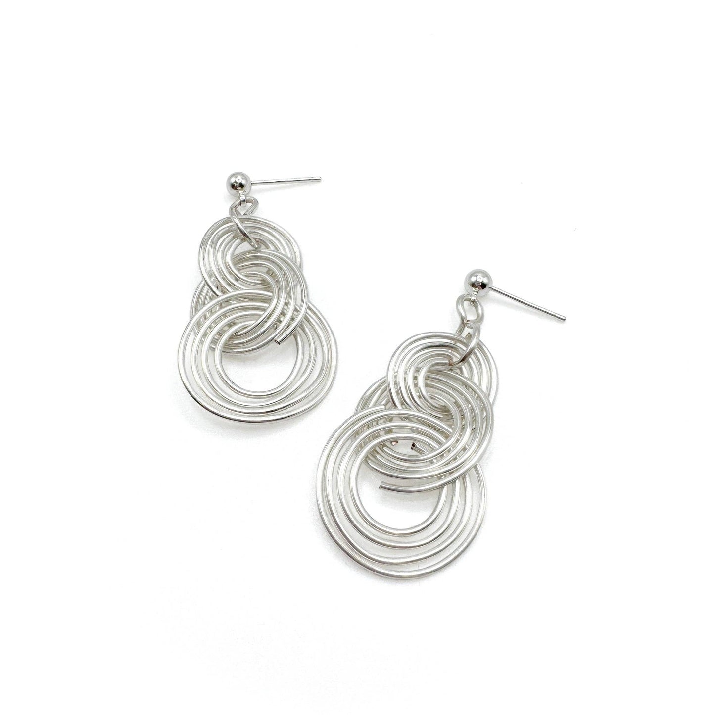 Silver Ripple earrings