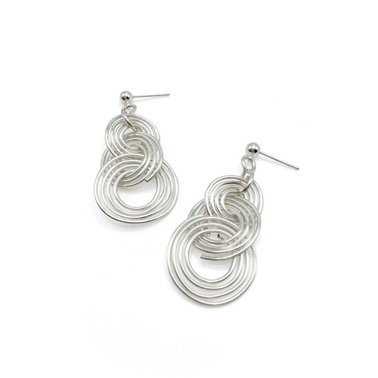 Silver Ripple earrings