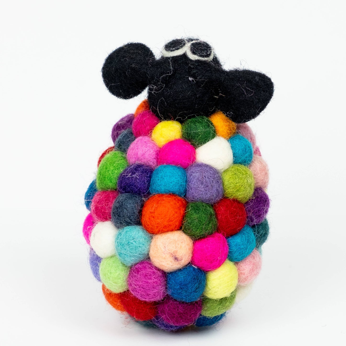Rainbow Felt Ball Sheep