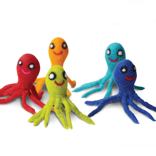 Octopus Wool Cat Toy Set