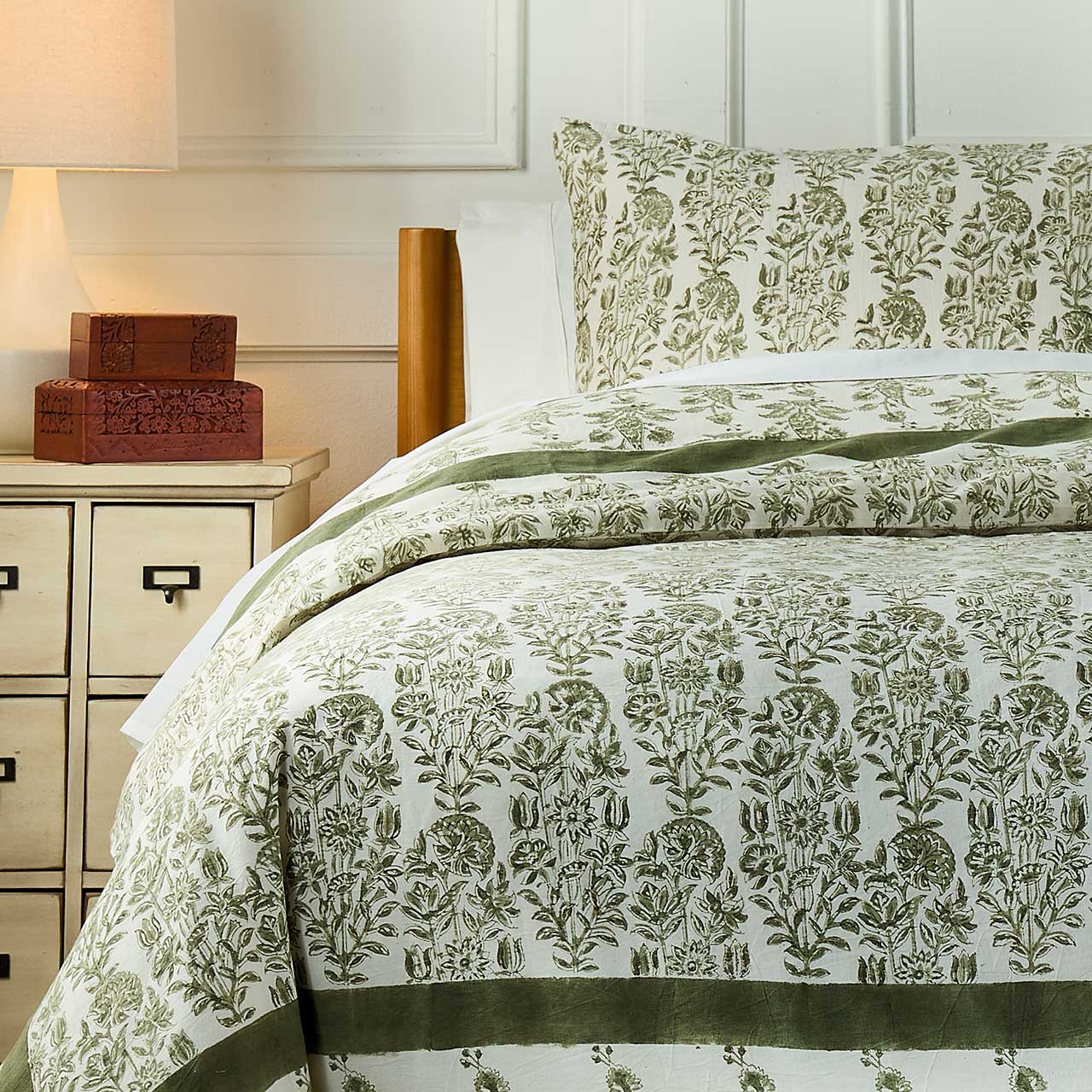 Large Floral Trinket Box