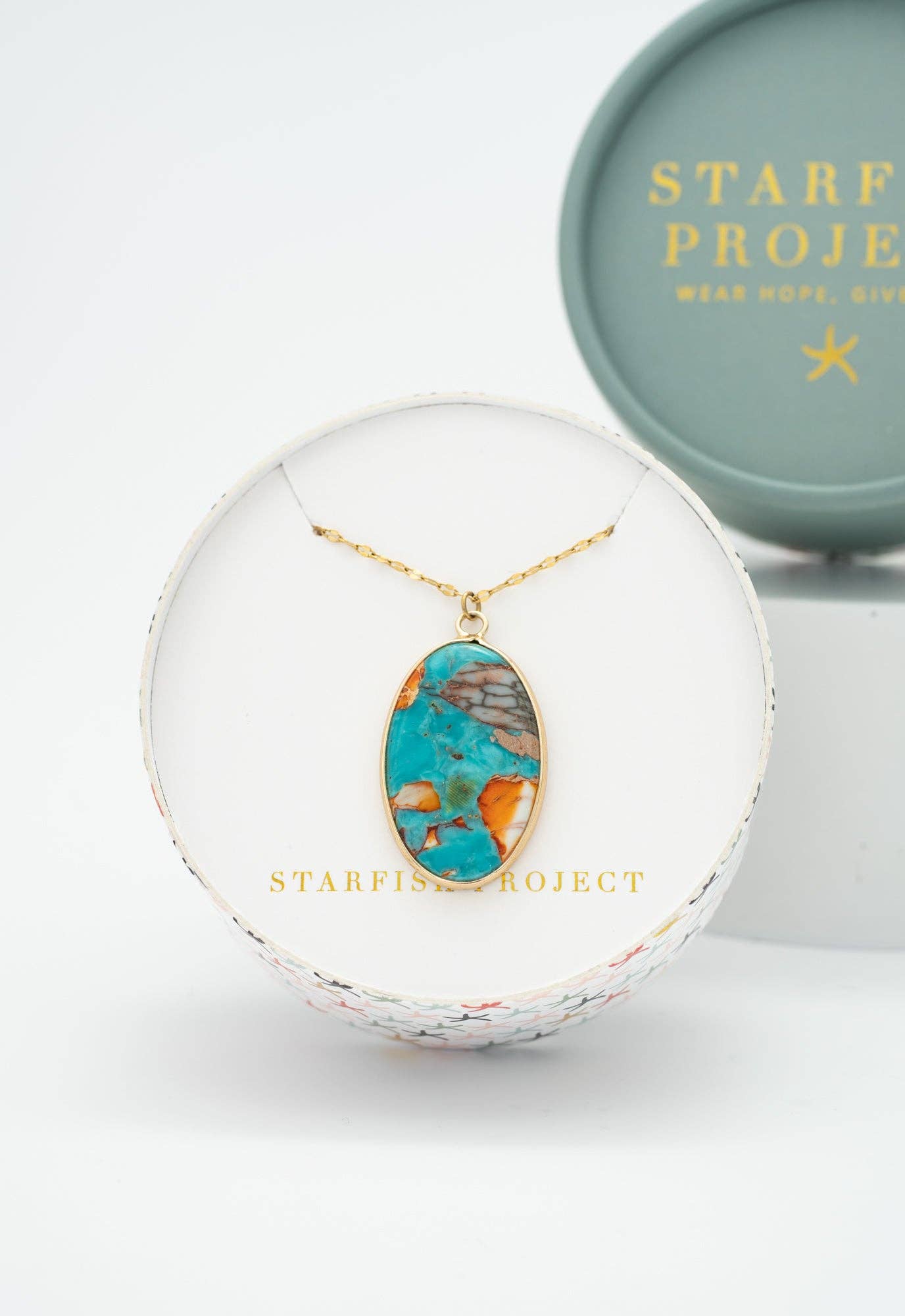Sierra Bloom Turquoise Emperor Stone Necklace