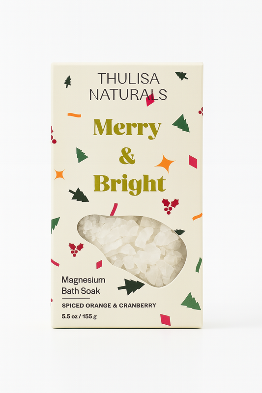 Merry & Bright Holiday Bath Soak | Spice Orange + Cranberry