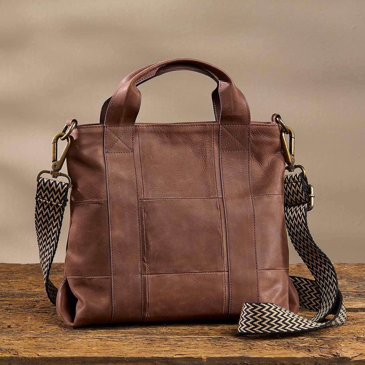 Adhya Leather Mini Tote