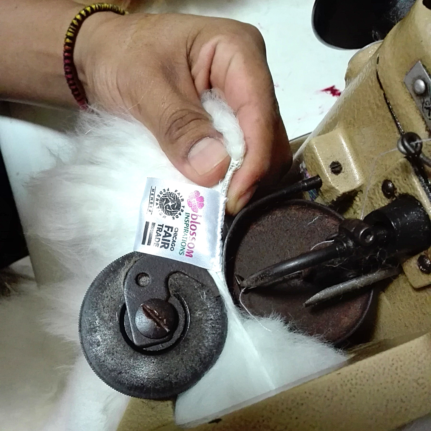 Colorful Alpaca Fur Goat